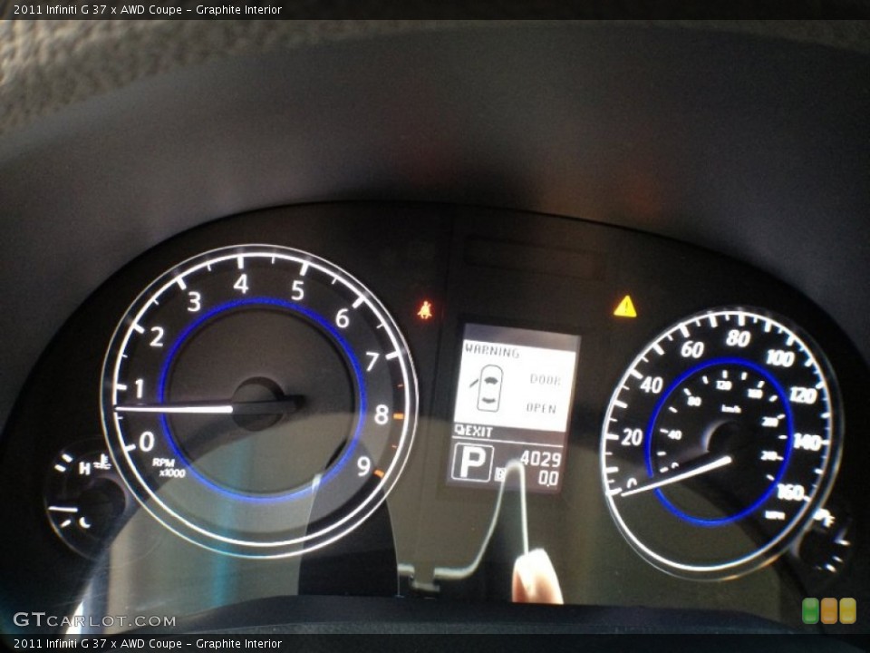 Graphite Interior Gauges for the 2011 Infiniti G 37 x AWD Coupe #61013336