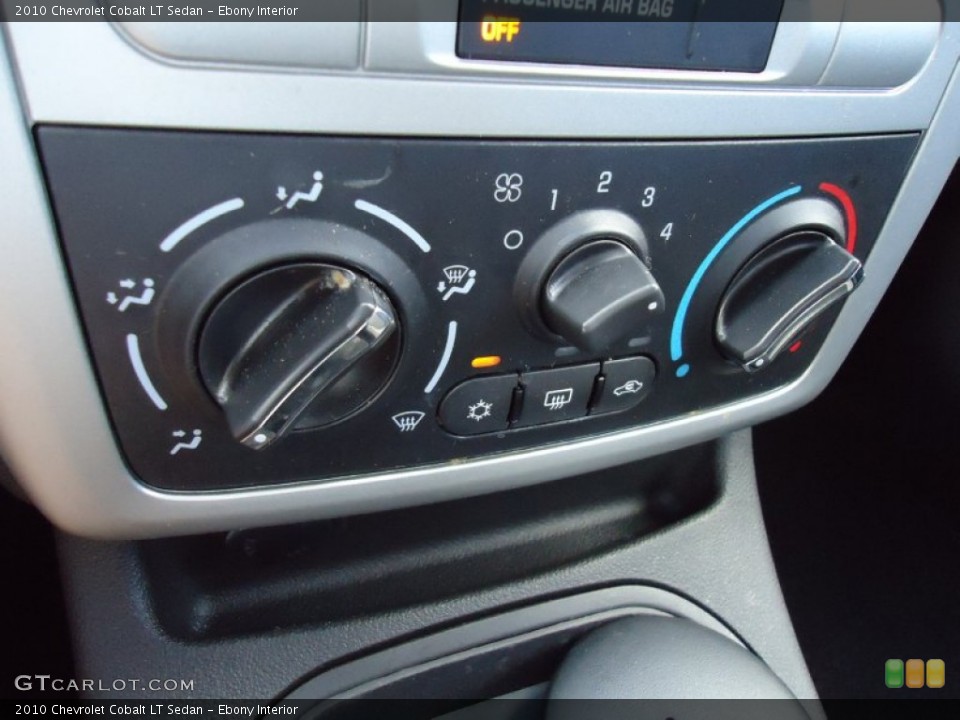 Ebony Interior Controls for the 2010 Chevrolet Cobalt LT Sedan #61013981