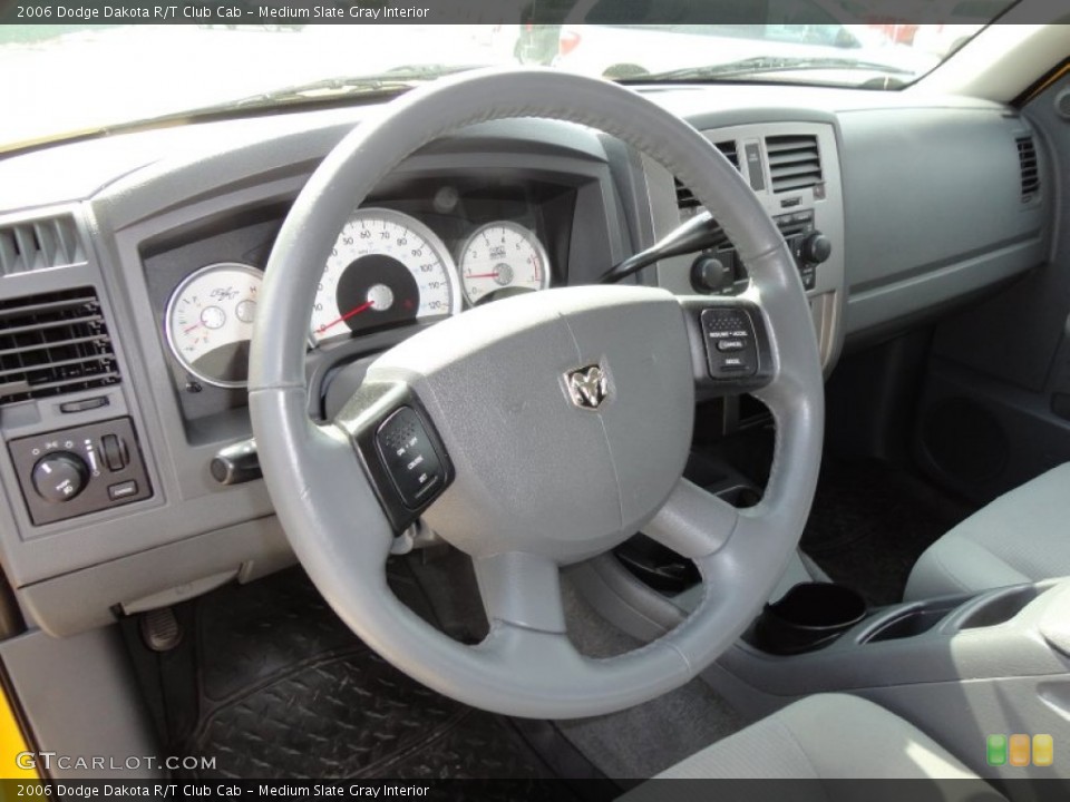 Medium Slate Gray Interior Steering Wheel for the 2006 Dodge Dakota R/T Club Cab #61014532