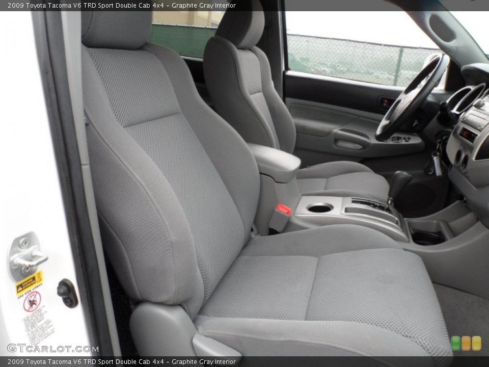 Graphite Gray Interior Photo for the 2009 Toyota Tacoma V6 TRD Sport Double Cab 4x4 #61014607