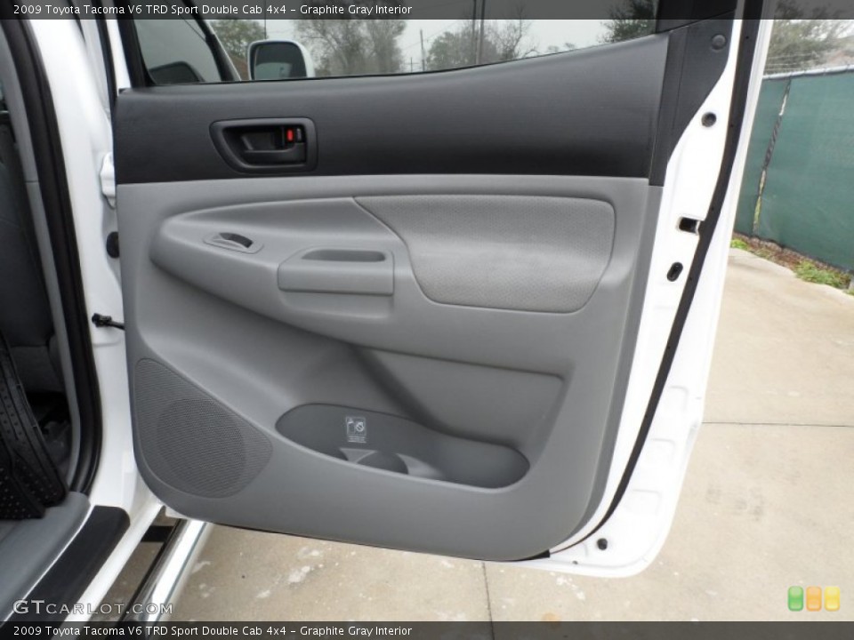 Graphite Gray Interior Door Panel for the 2009 Toyota Tacoma V6 TRD Sport Double Cab 4x4 #61014616