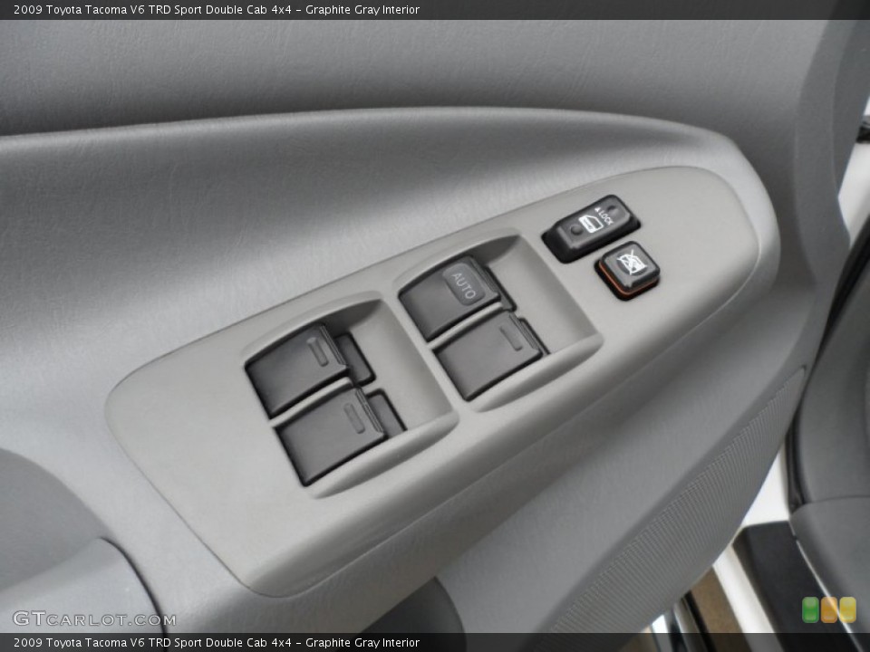 Graphite Gray Interior Controls for the 2009 Toyota Tacoma V6 TRD Sport Double Cab 4x4 #61014673