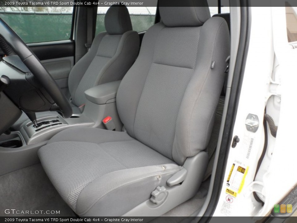 Graphite Gray Interior Front Seat for the 2009 Toyota Tacoma V6 TRD Sport Double Cab 4x4 #61014682