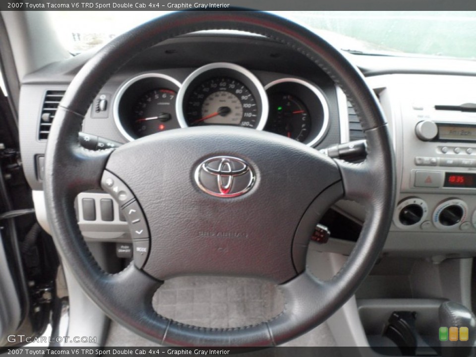Graphite Gray Interior Steering Wheel for the 2007 Toyota Tacoma V6 TRD Sport Double Cab 4x4 #61015465