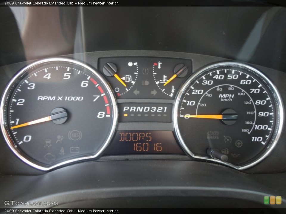 Medium Pewter Interior Gauges for the 2009 Chevrolet Colorado Extended Cab #61016074
