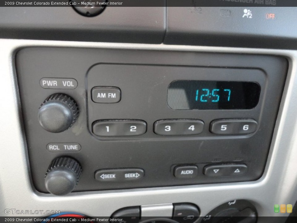 Medium Pewter Interior Audio System for the 2009 Chevrolet Colorado Extended Cab #61016080