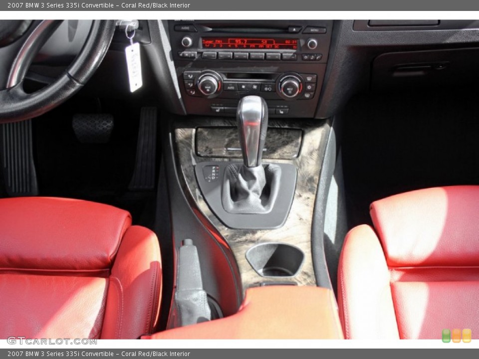 Coral Red/Black Interior Transmission for the 2007 BMW 3 Series 335i Convertible #61017055