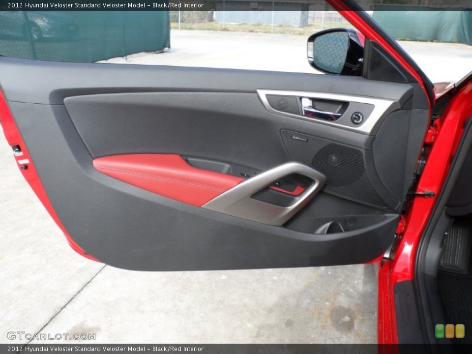 Black/Red Interior Door Panel for the 2012 Hyundai Veloster  #61017889