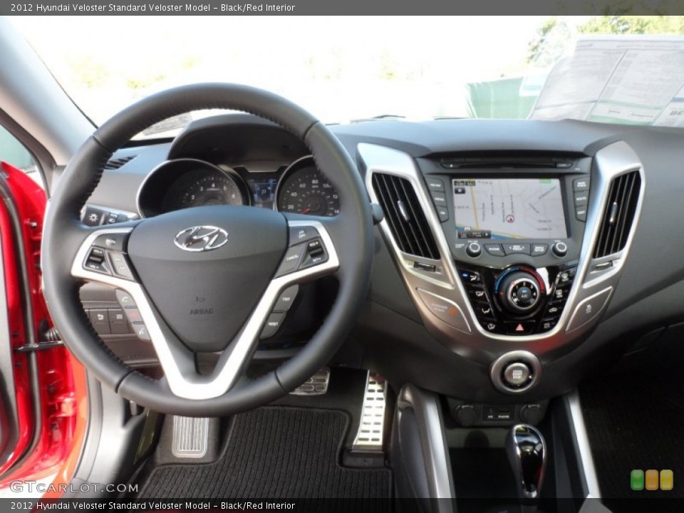 Black/Red Interior Dashboard for the 2012 Hyundai Veloster  #61017921