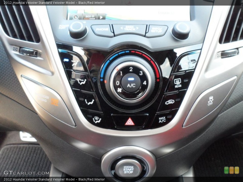 Black/Red Interior Controls for the 2012 Hyundai Veloster  #61017940