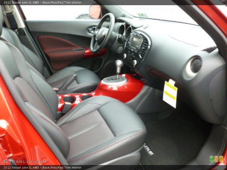 Black/Red/Red Trim Interior Photo for the 2012 Nissan Juke SL AWD #61018744