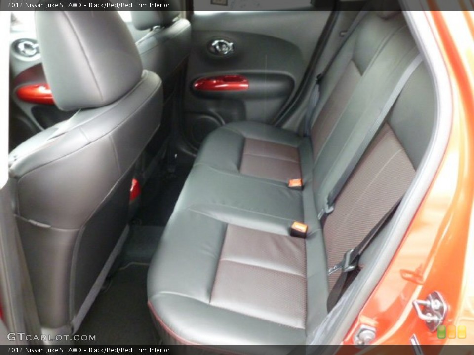 Black/Red/Red Trim Interior Photo for the 2012 Nissan Juke SL AWD #61018768