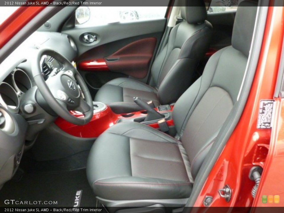 Black/Red/Red Trim Interior Photo for the 2012 Nissan Juke SL AWD #61018774