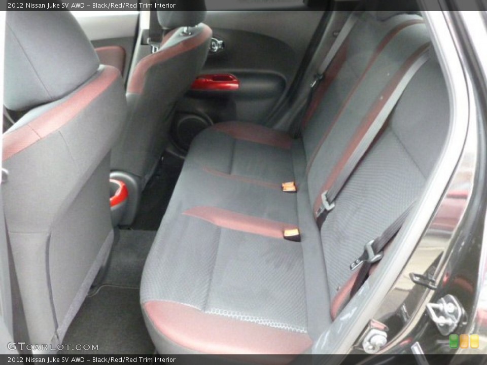 Black/Red/Red Trim Interior Photo for the 2012 Nissan Juke SV AWD #61019002