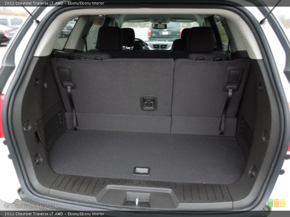 Ebony/Ebony Interior Trunk for the 2011 Chevrolet Traverse LT AWD #61020247