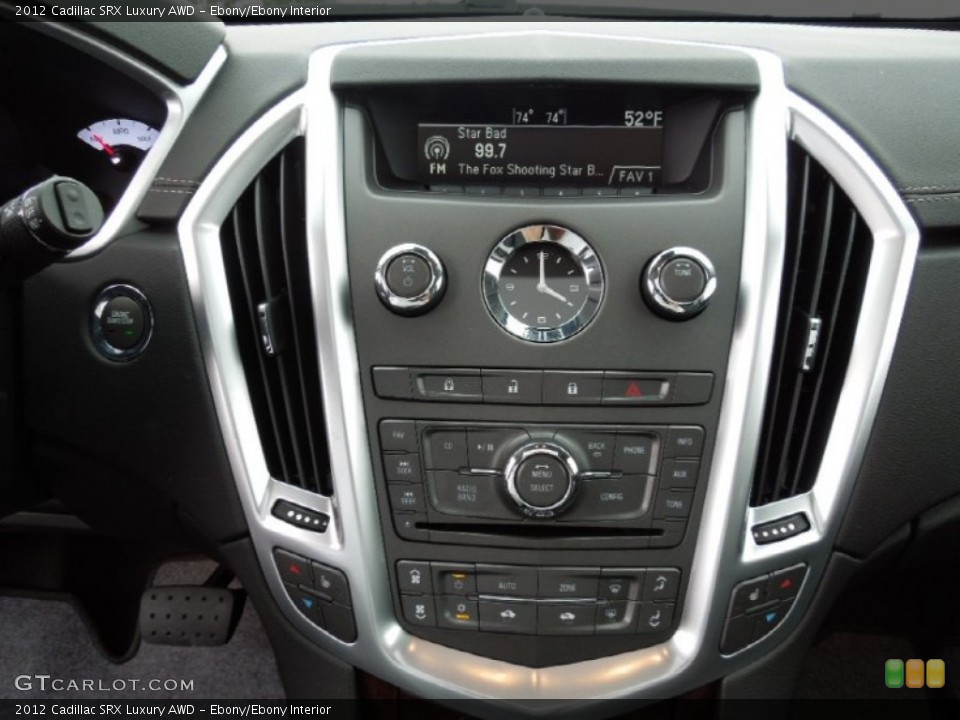 Ebony/Ebony Interior Controls for the 2012 Cadillac SRX Luxury AWD #61020670