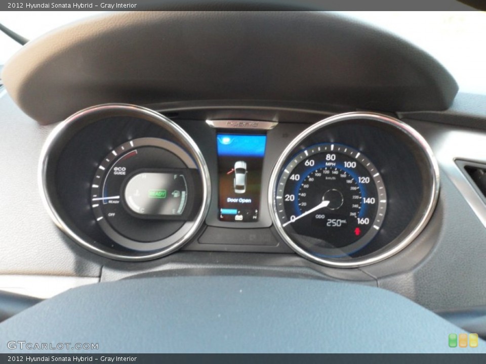 Gray Interior Gauges for the 2012 Hyundai Sonata Hybrid #61021459