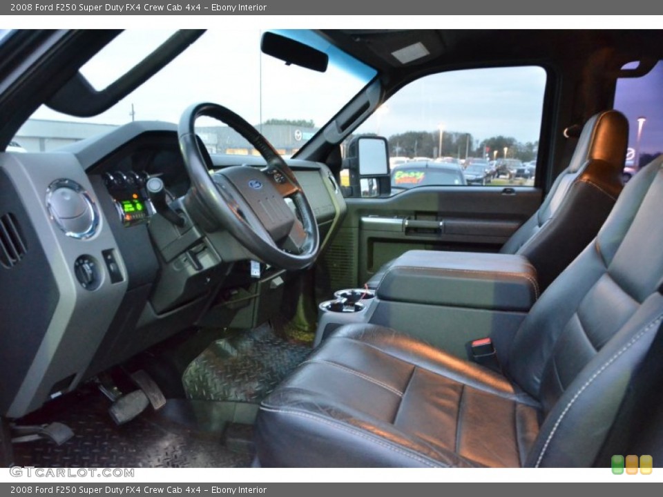 Ebony Interior Photo for the 2008 Ford F250 Super Duty FX4 Crew Cab 4x4 #61024342