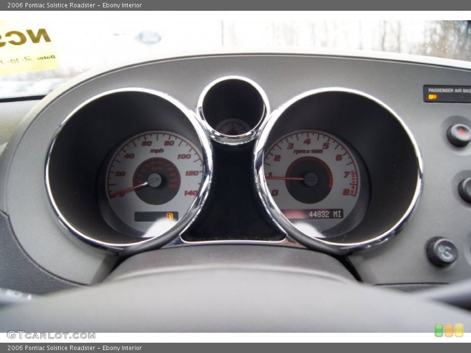 Ebony Interior Gauges for the 2006 Pontiac Solstice Roadster #61025278