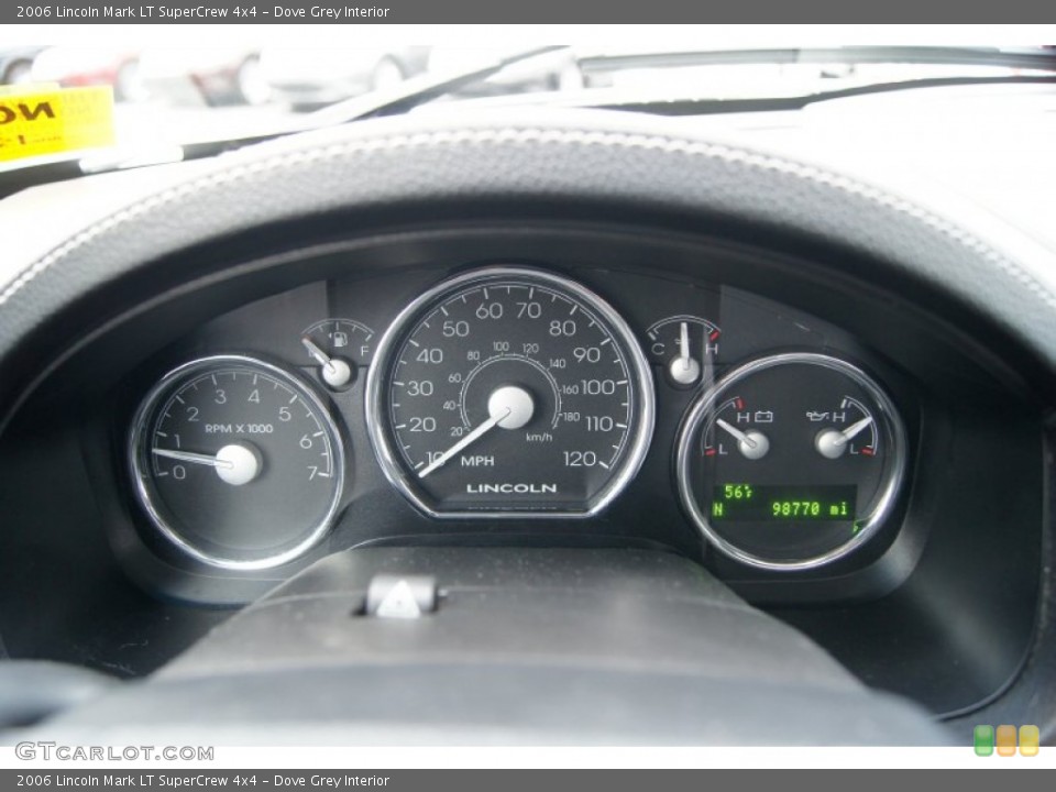 Dove Grey Interior Gauges for the 2006 Lincoln Mark LT SuperCrew 4x4 #61025482