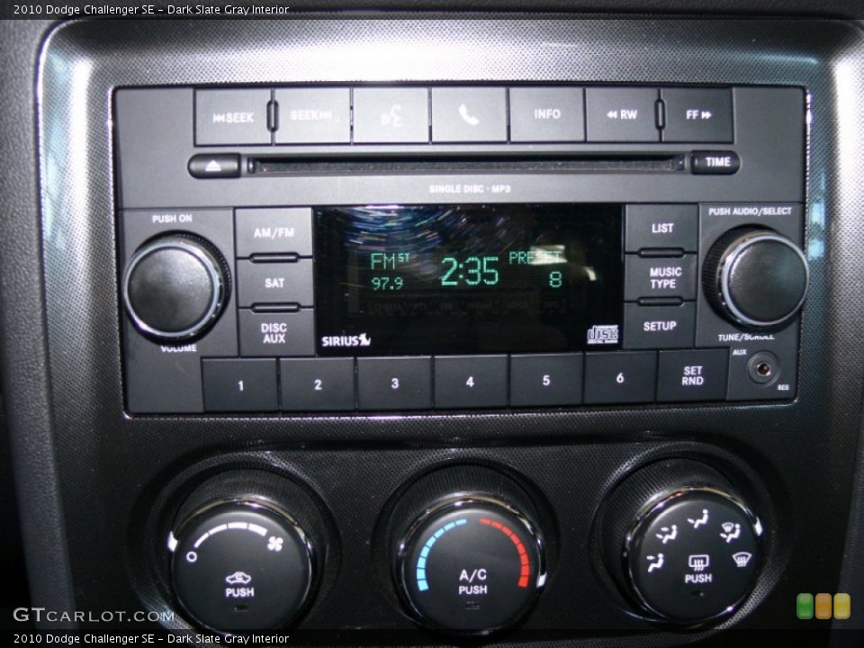 Dark Slate Gray Interior Audio System for the 2010 Dodge Challenger SE #61031211