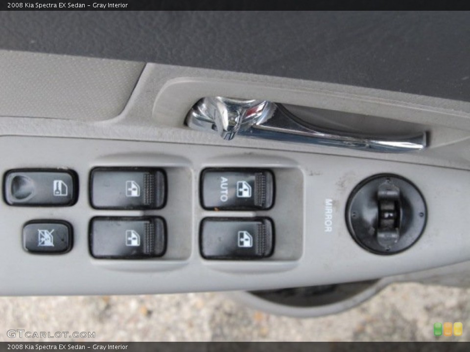 Gray Interior Controls for the 2008 Kia Spectra EX Sedan #61032613