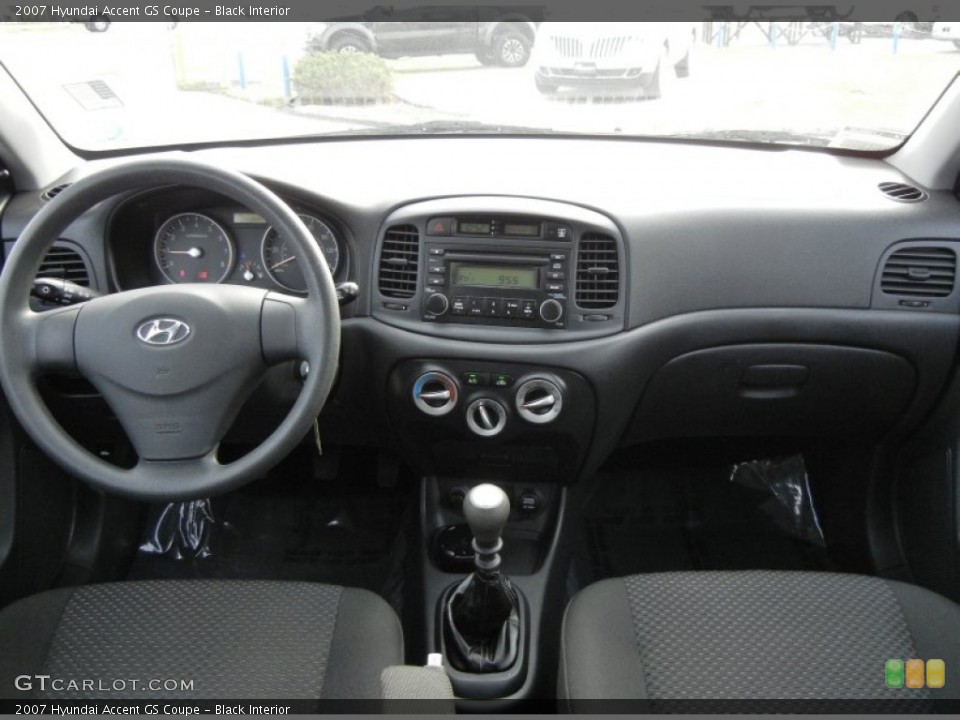 Black Interior Dashboard for the 2007 Hyundai Accent GS Coupe #61035370