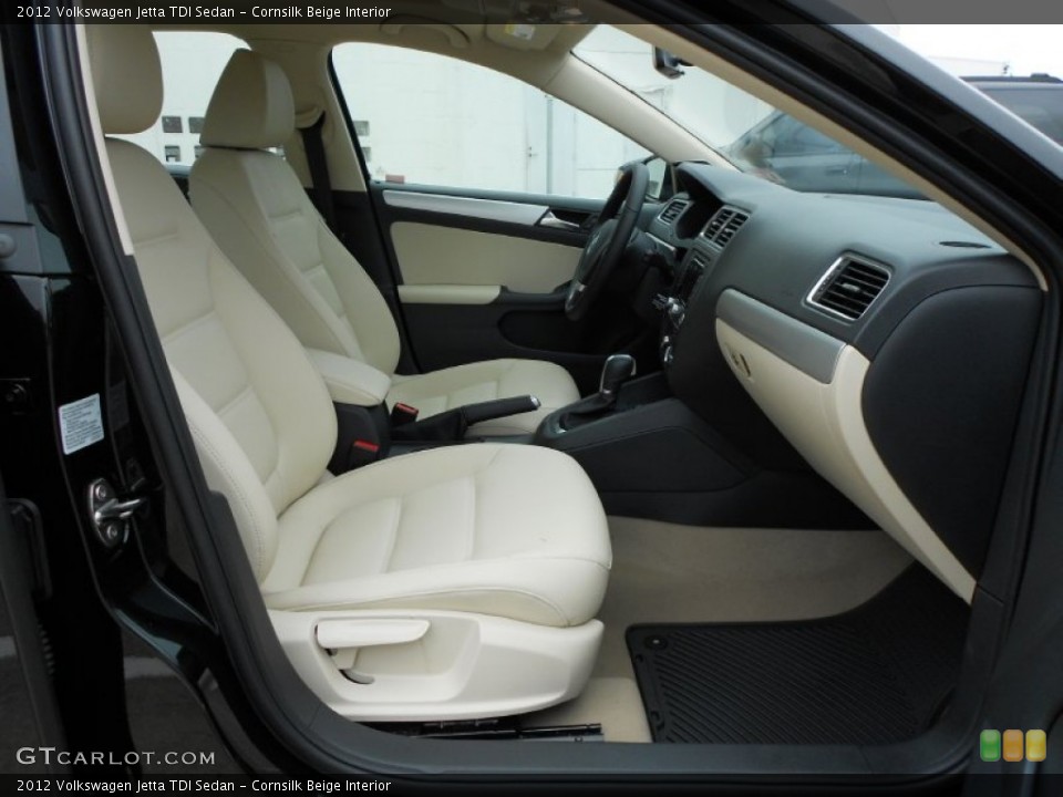 Cornsilk Beige Interior Photo for the 2012 Volkswagen Jetta TDI Sedan #61037544