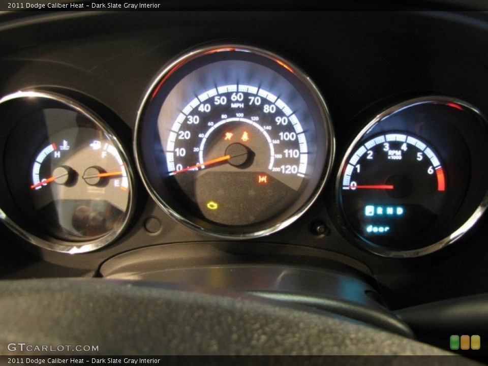 Dark Slate Gray Interior Gauges for the 2011 Dodge Caliber Heat #61039993