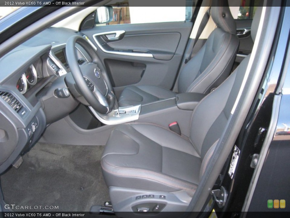 Off Black Interior Photo for the 2012 Volvo XC60 T6 AWD #61040521
