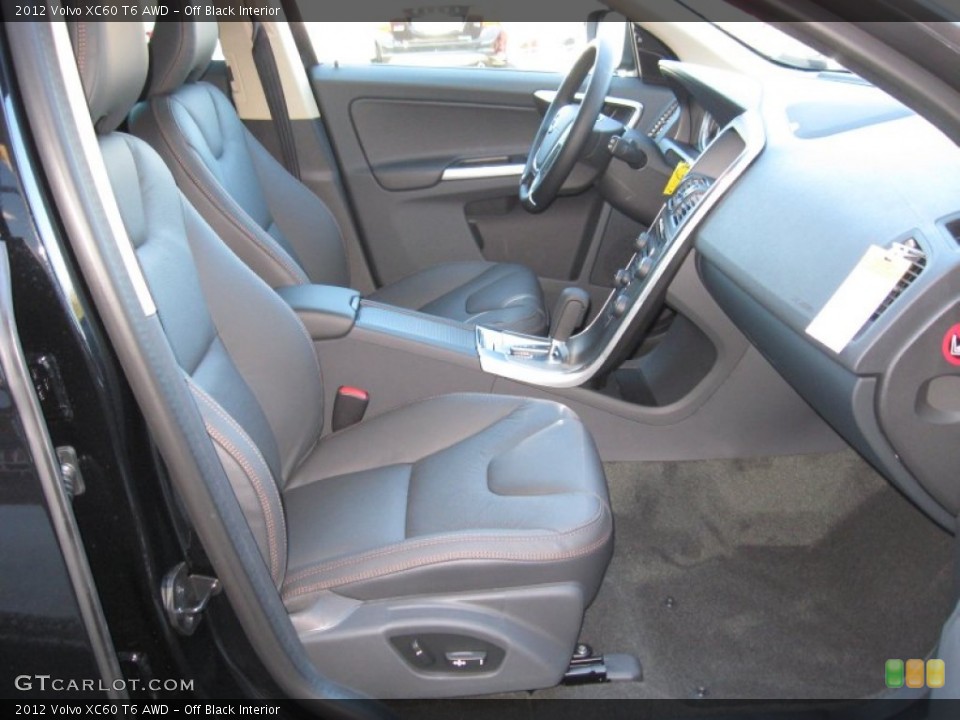 Off Black Interior Photo for the 2012 Volvo XC60 T6 AWD #61040576