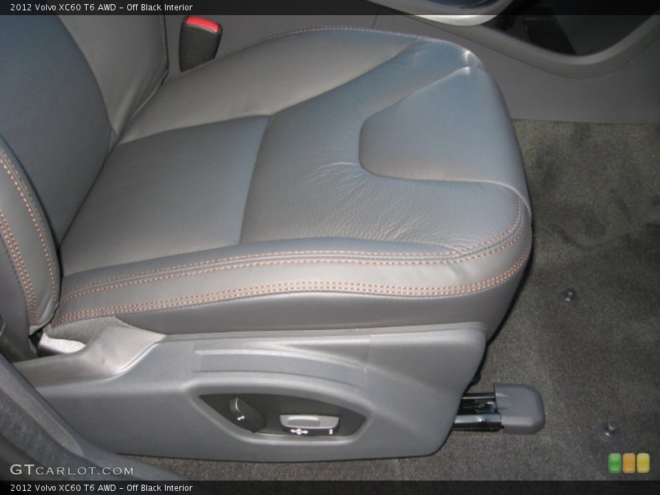 Off Black Interior Front Seat for the 2012 Volvo XC60 T6 AWD #61040584
