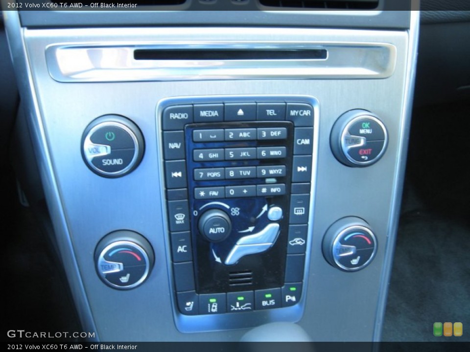 Off Black Interior Controls for the 2012 Volvo XC60 T6 AWD #61040626