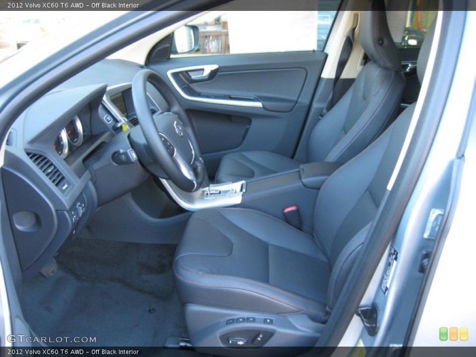 Off Black Interior Photo for the 2012 Volvo XC60 T6 AWD #61041022