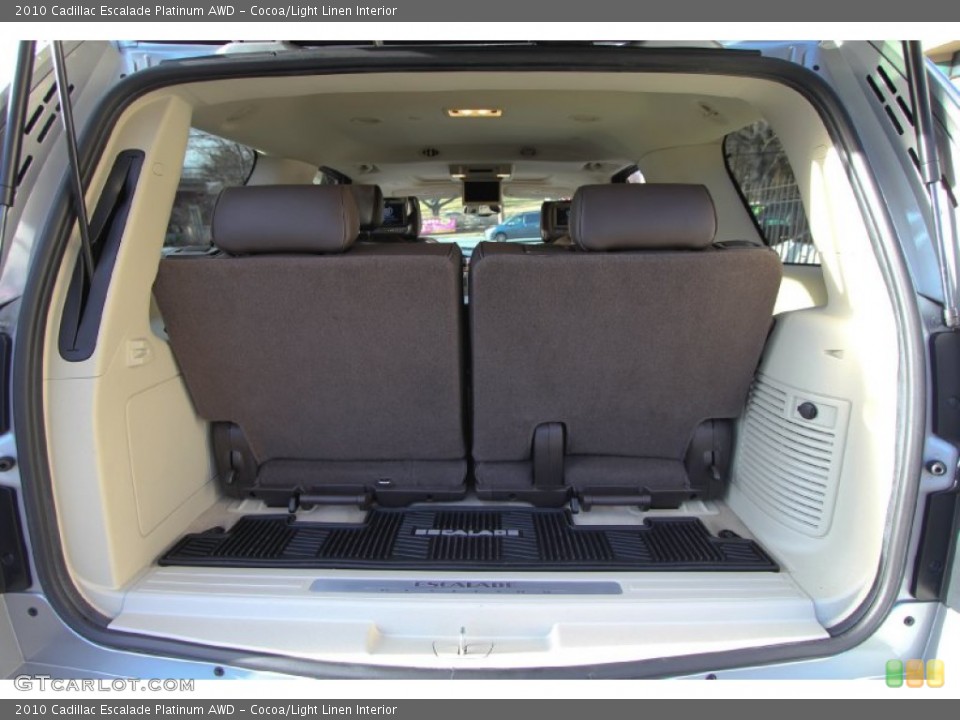 Cocoa/Light Linen Interior Trunk for the 2010 Cadillac Escalade Platinum AWD #61043449