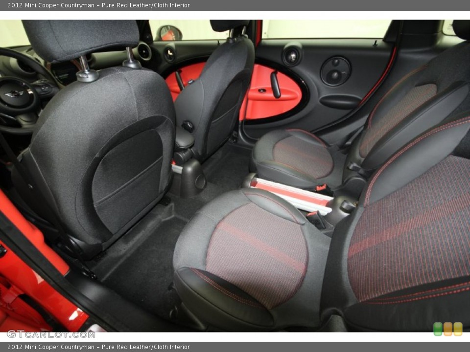 Pure Red Leather/Cloth Interior Photo for the 2012 Mini Cooper Countryman #61043950