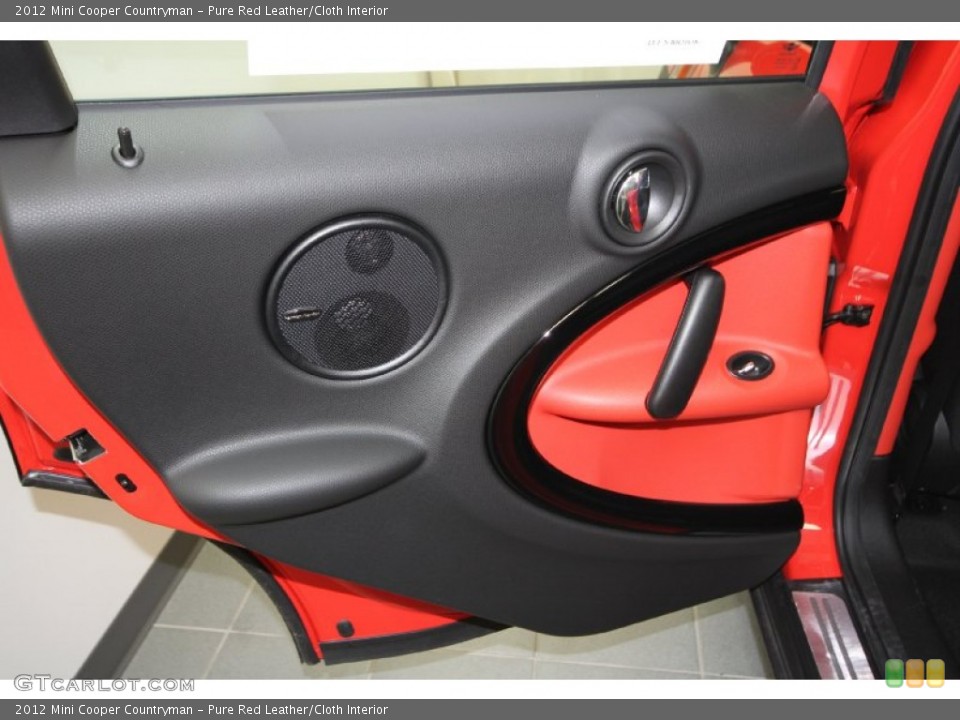 Pure Red Leather/Cloth Interior Door Panel for the 2012 Mini Cooper Countryman #61043961