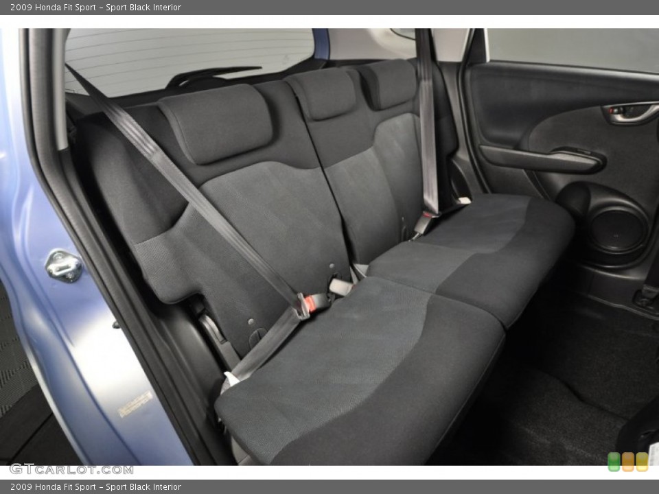 Sport Black Interior Rear Seat for the 2009 Honda Fit Sport #61045765