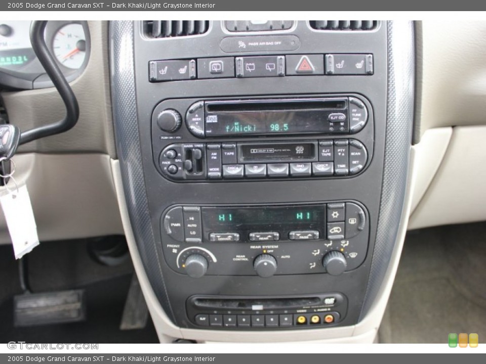 Dark Khaki/Light Graystone Interior Controls for the 2005 Dodge Grand Caravan SXT #61046092
