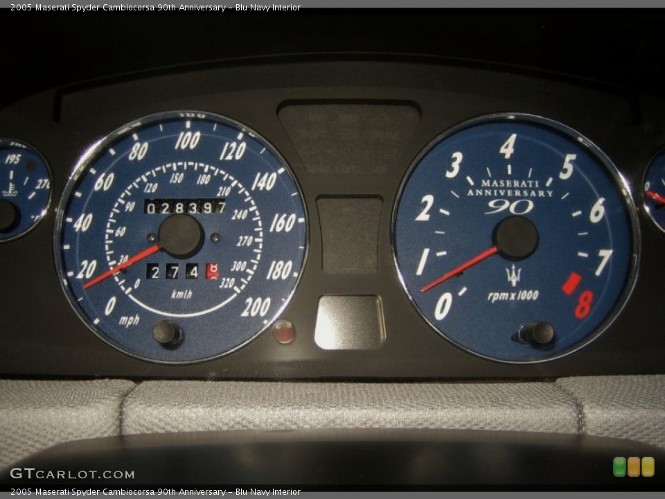 Blu Navy Interior Gauges for the 2005 Maserati Spyder Cambiocorsa 90th Anniversary #61047805