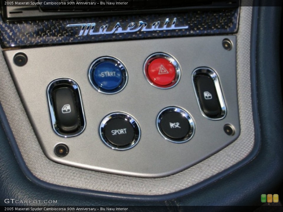 Blu Navy Interior Controls for the 2005 Maserati Spyder Cambiocorsa 90th Anniversary #61047835
