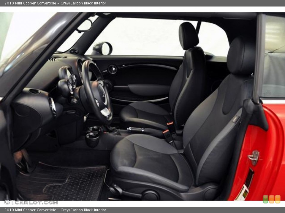 Grey/Carbon Black Interior Photo for the 2010 Mini Cooper Convertible #61048708