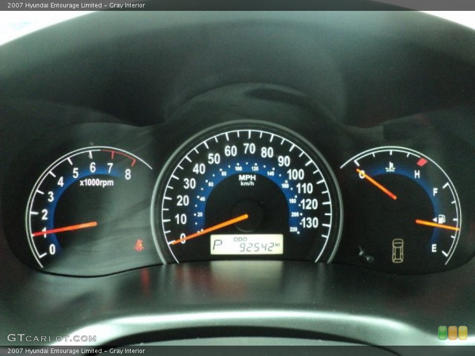 Gray Interior Gauges for the 2007 Hyundai Entourage Limited #61049731