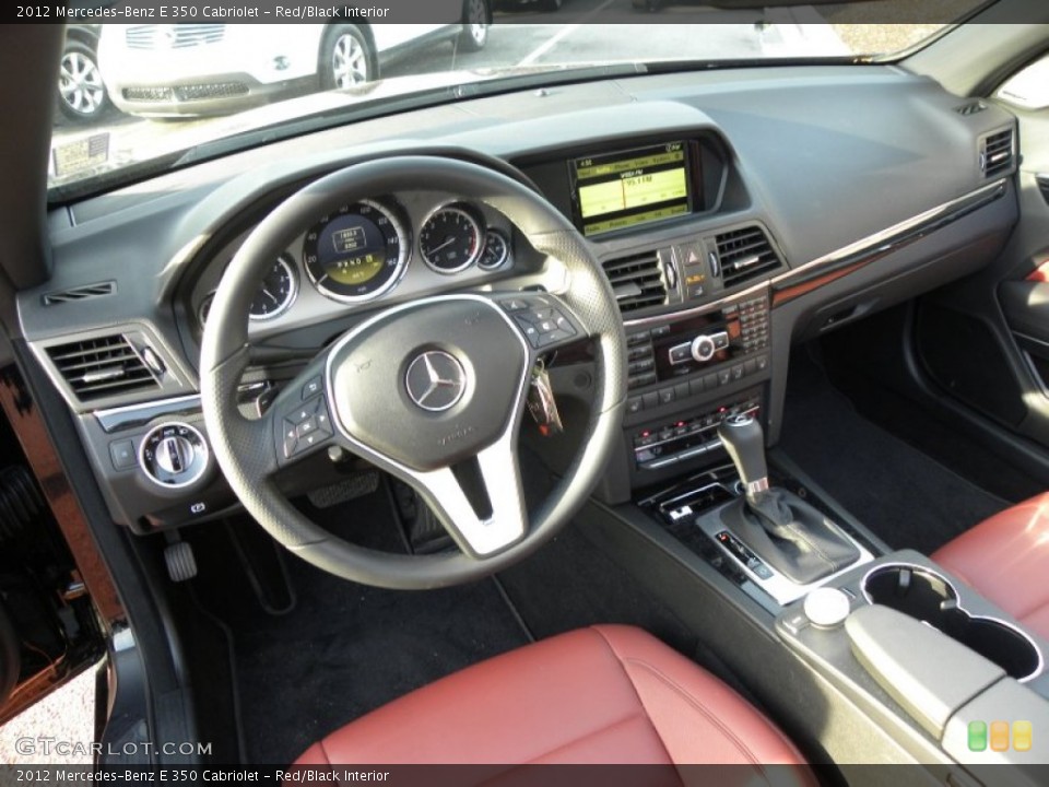 Red/Black Interior Dashboard for the 2012 Mercedes-Benz E 350 Cabriolet #61049806