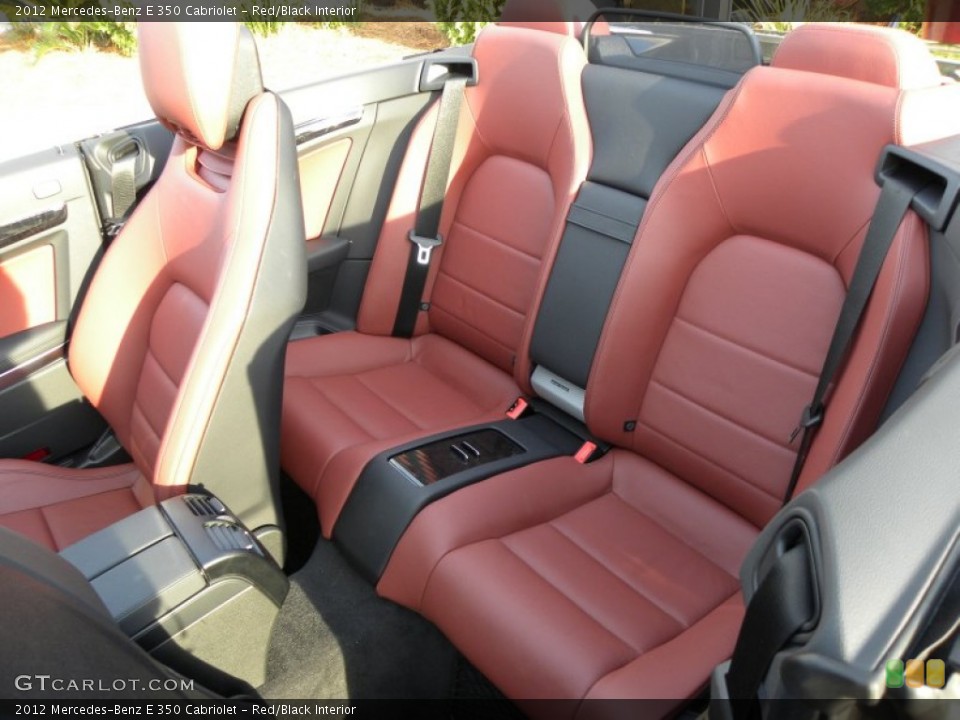 Red/Black Interior Photo for the 2012 Mercedes-Benz E 350 Cabriolet #61049824