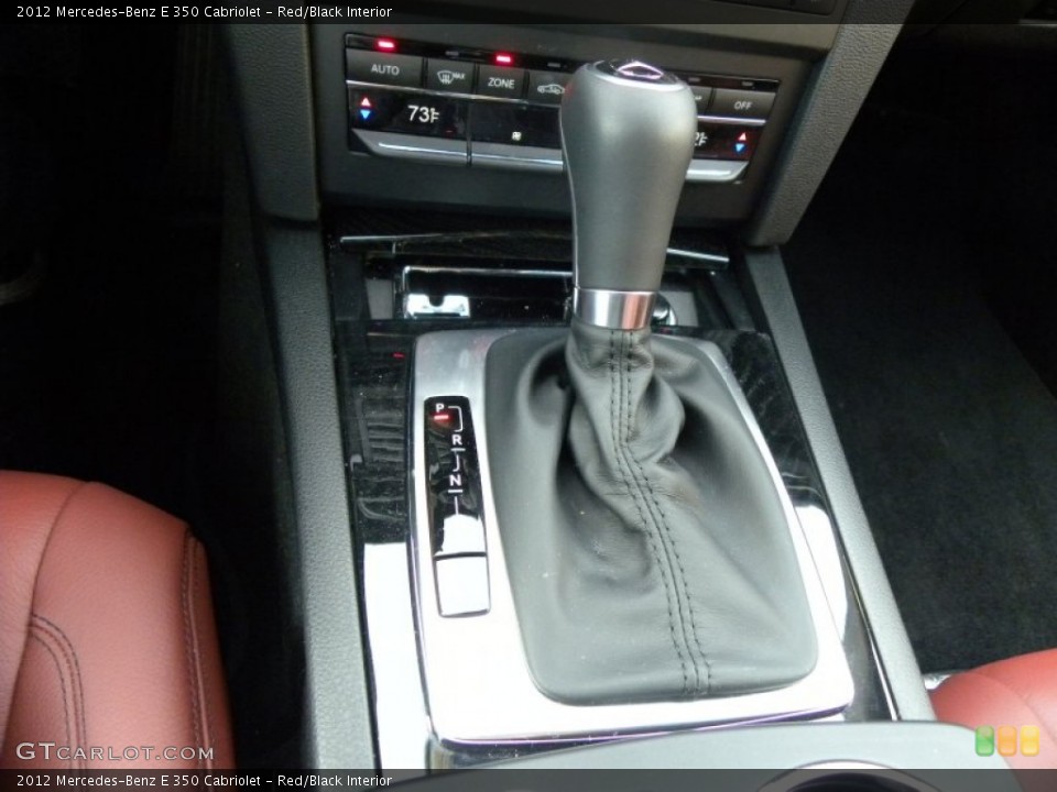 Red/Black Interior Transmission for the 2012 Mercedes-Benz E 350 Cabriolet #61049914