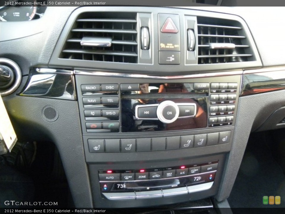 Red/Black Interior Controls for the 2012 Mercedes-Benz E 350 Cabriolet #61049920