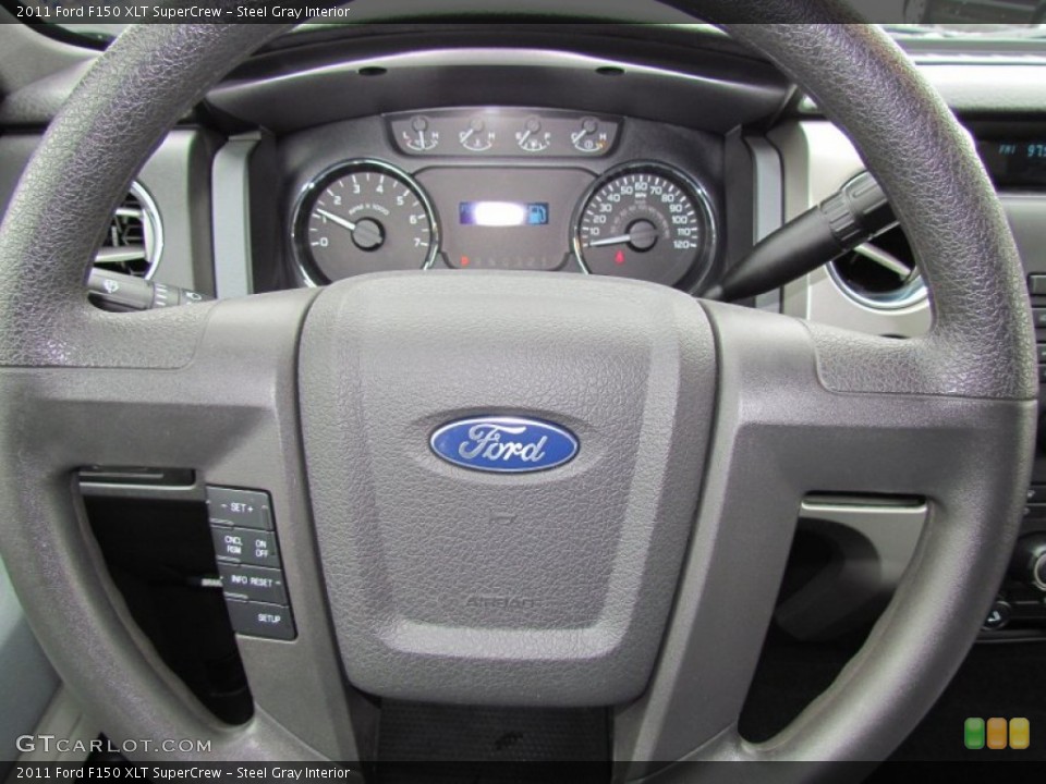 Steel Gray Interior Steering Wheel for the 2011 Ford F150 XLT SuperCrew #61050691