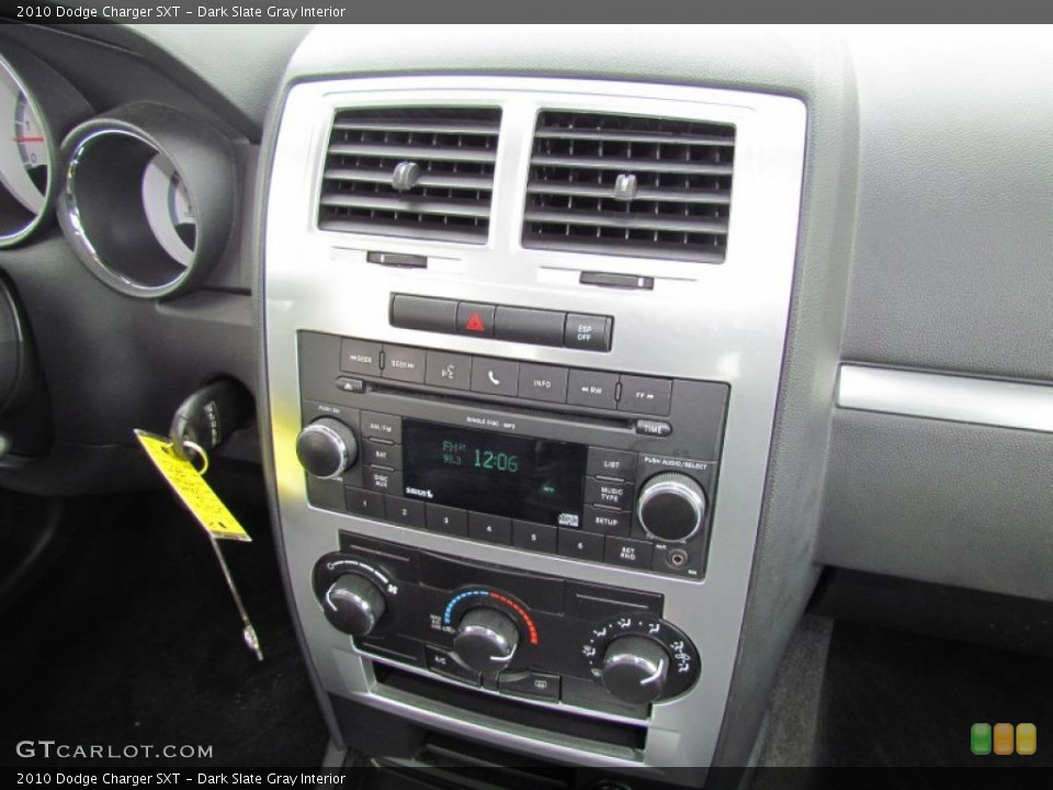 Dark Slate Gray Interior Controls for the 2010 Dodge Charger SXT #61050884