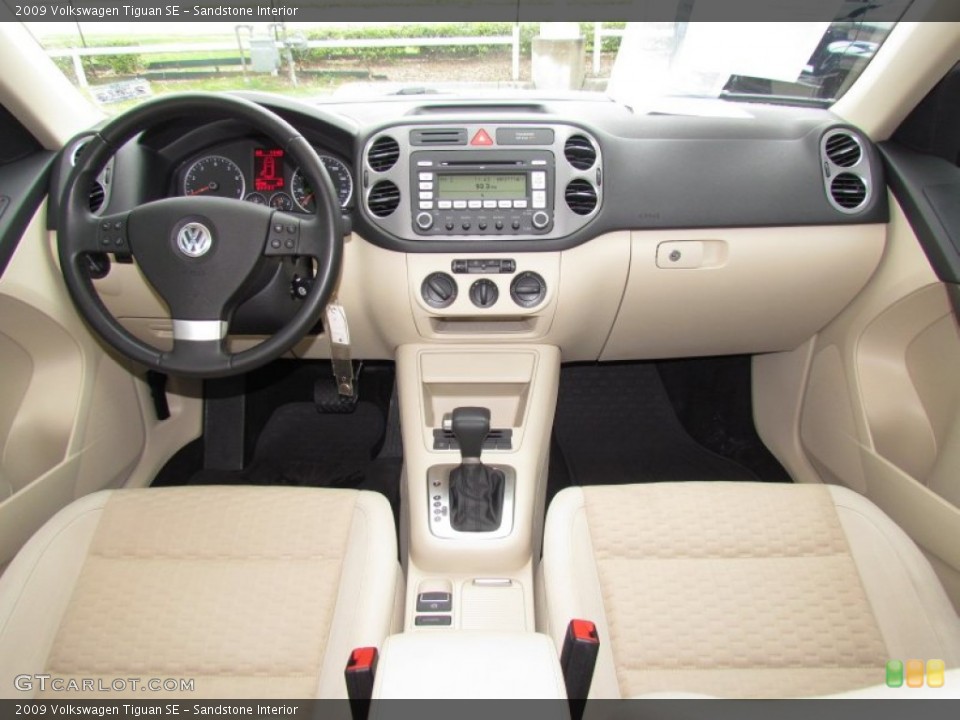 Sandstone Interior Dashboard for the 2009 Volkswagen Tiguan SE #61051192